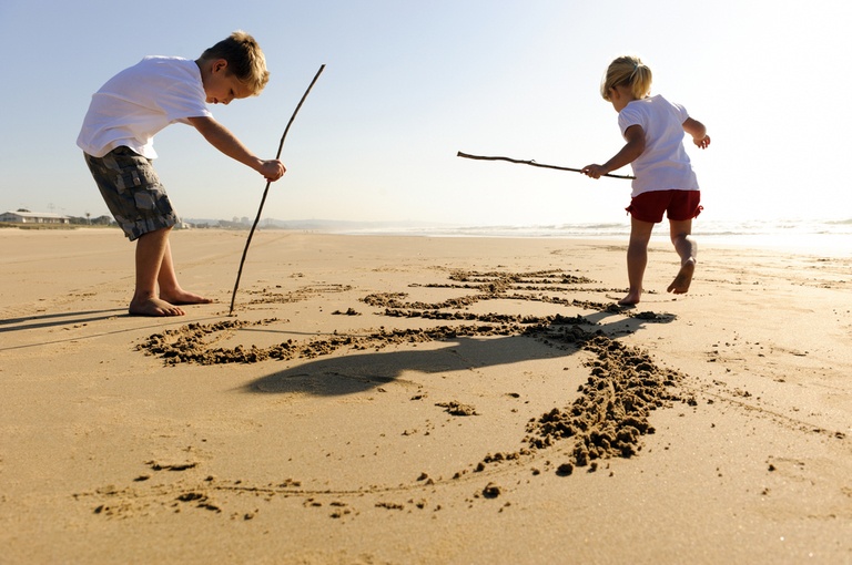 Fun Beach Games With Toys And Floats