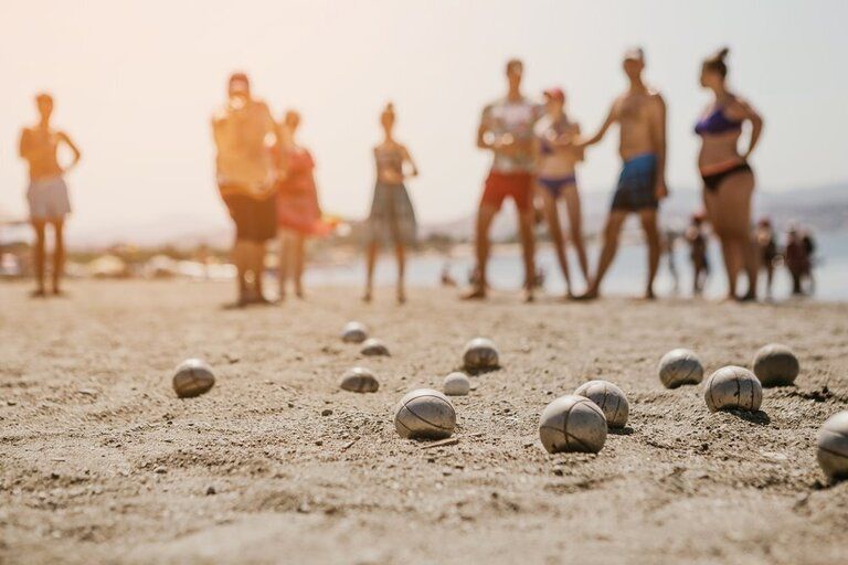 Fun Beach Games With Toys And Floats
