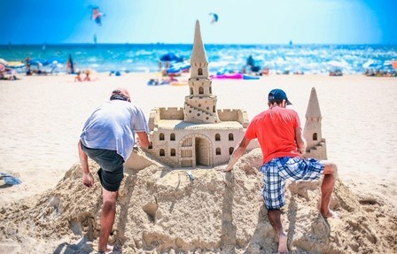 Fun Beach Games With Toys And Floats