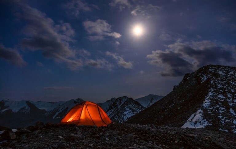 How To Stake Down A Tent Securely In Deep Snow?