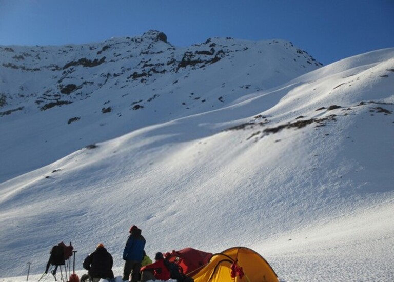 How To Stake Down A Tent Securely In Deep Snow?