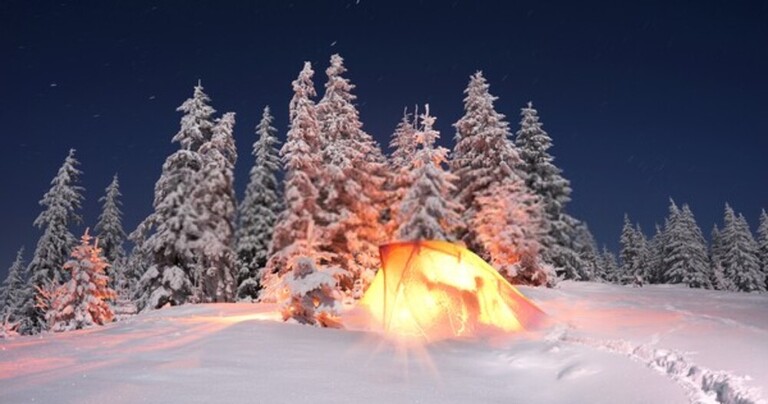 How To Stake Down A Tent Securely In Deep Snow?