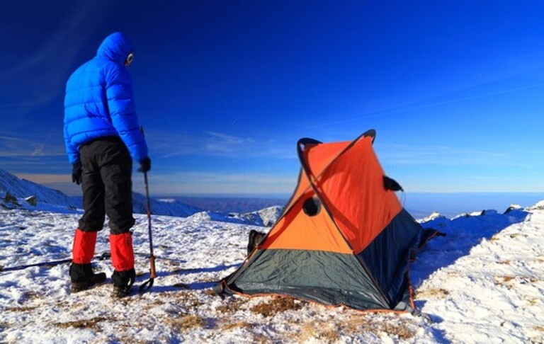 How To Stake Down A Tent Securely In Deep Snow?